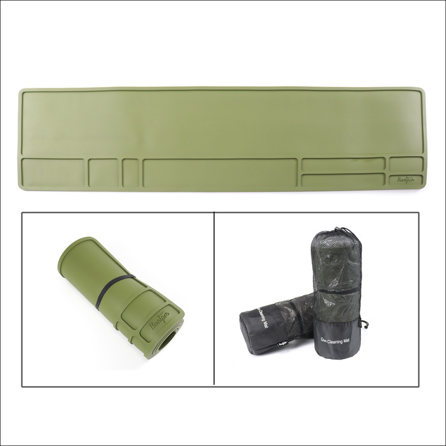 New Arrival Cleaning Mat Rubber Plastic Custom Logo Anti Oil Waterproof Silicone Cleaning Mat Easy to Use
