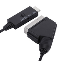 Nouveau convertisseur vers SCART, adaptateur vidéo haute définition 1080P, câble adaptateur vers SCART.