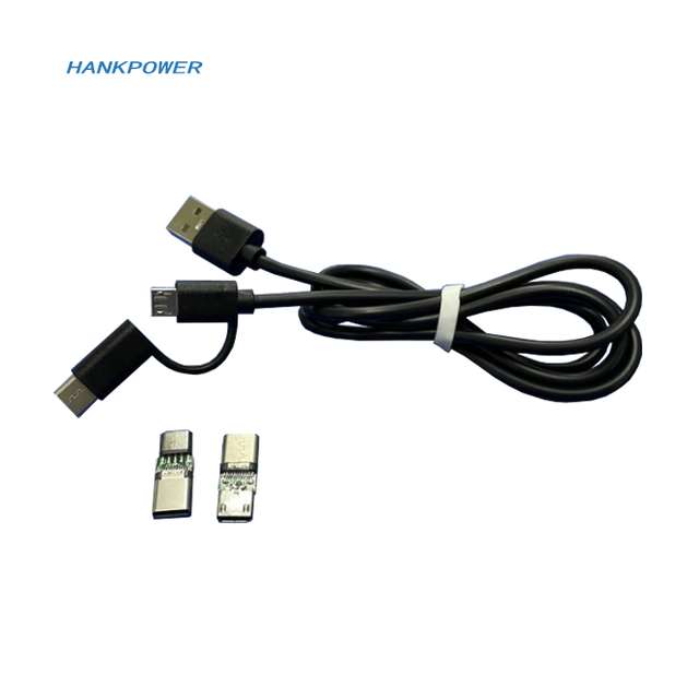 2 in 1 Fast Data Charging USB AM to Micro Cable and Type C Charging Cable