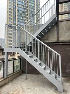 Schuine Lift Frame Stalen Structuur Ladder Fabrikant Directe Verkoop Spiraal Frame Trappen - Product Image 4