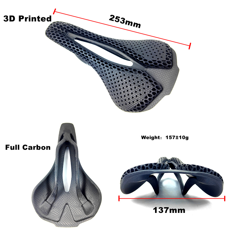 BIKEDOC 3DSP01 полностью углеродное 3D седло с принтом, сверхлегкое Велосипедное Сиденье для дорожного велосипеда MTB