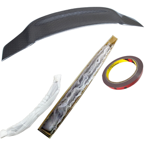 For C-Class W204 C204 Coupe 2Door R Style Honeycomb Carbon Fiber Rear Spoiler Trunk Wing 2007-2014 - Product Image 6