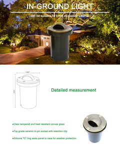 Projecteur encastré LED basse tension RGL-8802, étanche IP65, pour extérieur, jardin, <span class=keywords><strong>terrasse</strong></span>, encastré dans le <span class=keywords><strong>sol</strong></span> - Product Image 4