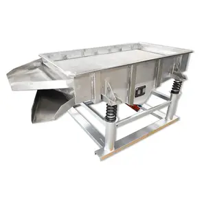 New granules horizontal vibrating sieve vibrator screen for liquid soil paper pulp coal diamond sawdust cassava