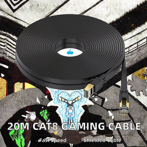 Newdope tốc độ cao 5m 40Gbps 2000MHz SFTP bảo vệ cat8 Đồng bị mắc kẹt RJ45 phẳng Mạng Cáp chơi game PC Xbox Modem Router - Product Image 3