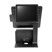 EDA151 Edobbo Système de point de vente tout-en-un à écran tactile Windows 15 pouces avec imprimante amovible pour billets Mini Kiosk Scanner Printer