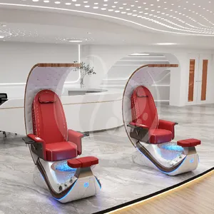 Toptan recliner elektrikli ayak masajı tırnak spa koltukları manikür pedikür salon için salon sandalyesi seramik lavabo