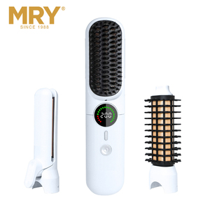 MRY-Fer à friser chauffant PTC, peigne lissant, fer à friser, brosse à air chaud, fer à friser - Product Image 2