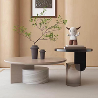 Rosegia 2025 Nouvel ensemble de tables basses modernes rotatives en acrylique pour salon, maison, hôtel