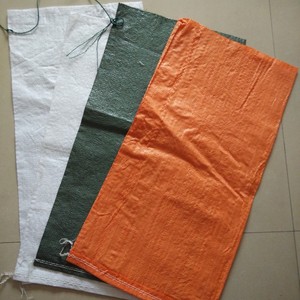 Materias primas material de polipropileno tejido 100% poliéster bolsas de arena saco con cadena - Product Image 4