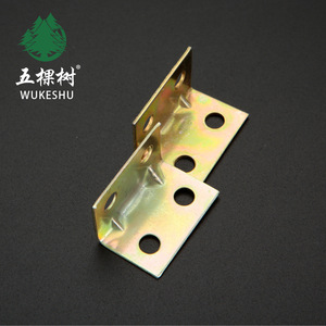 Five Trees Colored Zinc Angle <b>Bracket</b> 90 Degree Screw Installation Furniture Hardware Accessory - Product Image 3