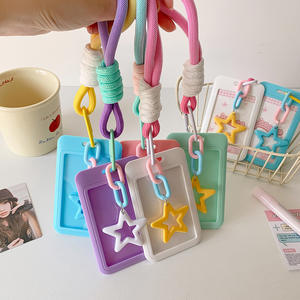 Porte-carte photo Kpop transparent et coloré Kawaii, porte-carte d'identité, porte-carte bancaire, porte-carte de <span class=keywords><strong>bus</strong></span>, étui de protection, pendentif - Product Image 3
