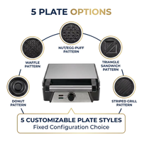 Nouvelle machine à griller électrique professionnelle de haute qualité, gril à contact électrique commercial, panini grill