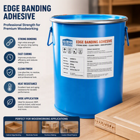 Adhésif thermofusible PUR solide exclusif fabricant pour chantournage, forte adhérence, fût de 20 kg pour le travail du bois et la construction