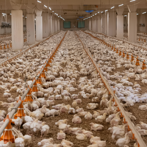 Ligne d'alimentation et d'abreuvement des poulets de chair avec système de ventilation automatique - Product Image 1
