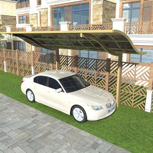 Pare-soleil extérieur en polycarbonate bon marché abris de parking en porte-à-faux en métal cadre port de <span class=keywords><strong>voiture</strong></span> garage auvent en aluminium <span class=keywords><strong>carport</strong></span> - Product Image 4