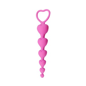 Plug Anale a Forma di Cuore in Silicone con Perline, Giocattoli Sessuali per Adulti per Uomini, <span class=keywords><strong>Donne</strong></span> <span class=keywords><strong>e</strong></span> Coppie, Giocattoli Sessuali per Lesbiche all'Ingrosso - Product Image 4