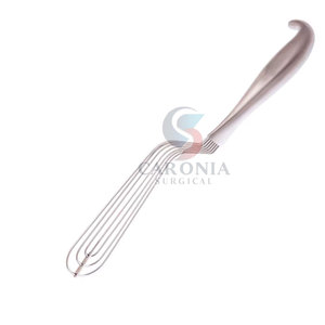 Allison Lung Retractor Acero inoxidable Reutilizable Clase I Instrumento quirúrgico cardiovascular Alta calidad 280mm Longitud - Product Image 3