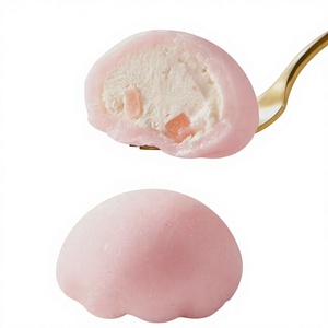 <span class=keywords><strong>Mochi</strong></span> Daifuku Congelado de Piel de Nieve con Centro Cremoso de Melocotón Blanco, Venta al por Mayor, a Granel, OEM, Marca Privada, ¡Gran Demanda! - Product Image 1