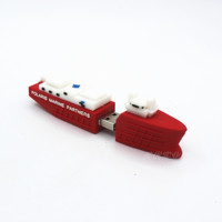 Penjualan terlaris produk 128g 3D usb flash drive grosir Supper kargo kapal bentuk usb stick steamship bentuk usb disk
