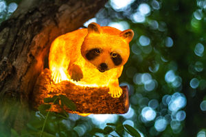 Lampe LED animaux pour le jardin Décoration de l'arbre de l'<span class=keywords><strong>immobilier</strong></span> Éclairage de paysage Raton laveur Décoration intérieure Applique murale pour l'extérieur Appliques murales - Product Image 5