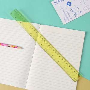 Règle claire assortie <span class=keywords><strong>en</strong></span> plastique transparent flexible coloré de millimètres et de pouces avec des centimètres - Product Image 3