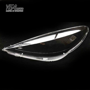 YEA AUTO Cache Phare Avant de Voiture Lentille en Verre pour Peugeot <span class=keywords><strong>207</strong></span> <span class=keywords><strong>2009</strong></span> - 2013 Abat-jour PC Coque Transparente Verre de Phare - Product Image 1