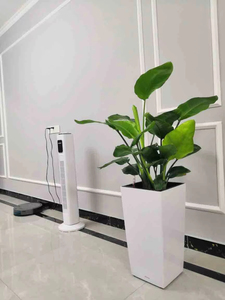 Vaso per Piante Moderno Leizisure con Finitura Lucida, Quadrato, Piccole Dimensioni, per Ufficio, Soggiorno, Scrivania, Cucina e Giardino - Product Image 6