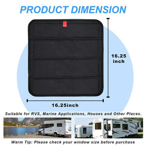 Pliable RV Skylight Vent Couverture Camper Fenêtre Pare-<span class=keywords><strong>Soleil</strong></span> Protection UV Intérieur Intimité Rideaux Côté Fenêtre Shades Sac De Rangement - Product Image 6
