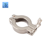 Abrazadera en T de Acero Inoxidable y Aleación de Aluminio para Tubos de Vacío con Superficie Pulida en Medidas en Pulgadas