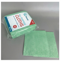 Rouleau de chiffons non tissés OEM en gros, sans peluches, gaufrés ondulés, pour essuyage à sec, absorbants l'huile, pour comptoirs de restaurant, direct usine