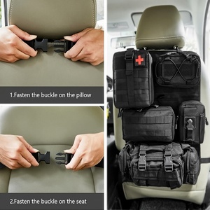 Sac de rangement tactique en gros, portable, avec fermeture éclair, organisateur de voiture monté sur véhicule, support suspendu combiné - Product Image 1