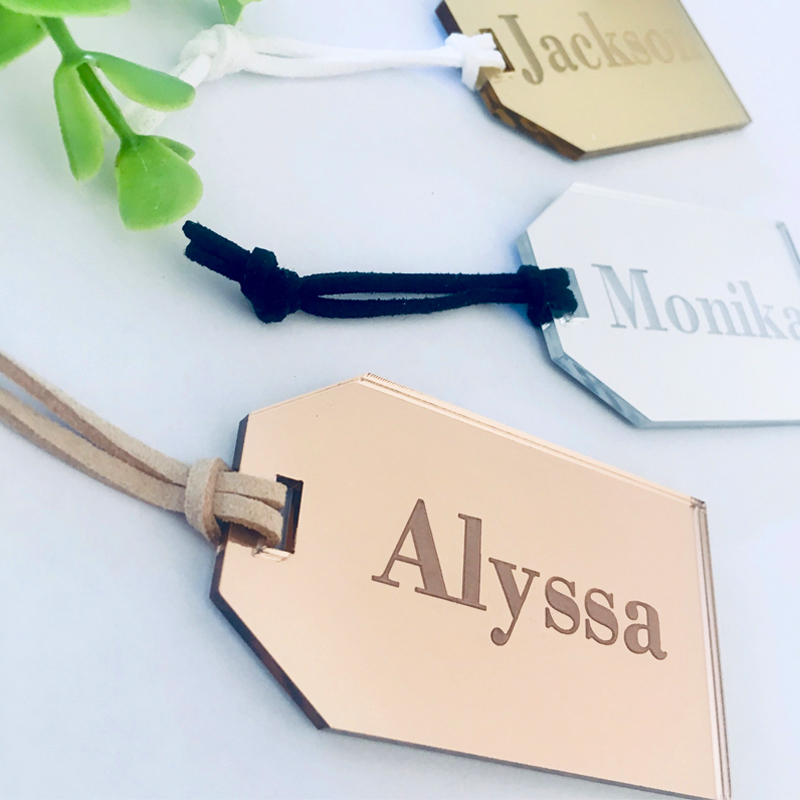 Акриловые бирки для багажа, ярлыки для сумок, акриловые бирки на заказ