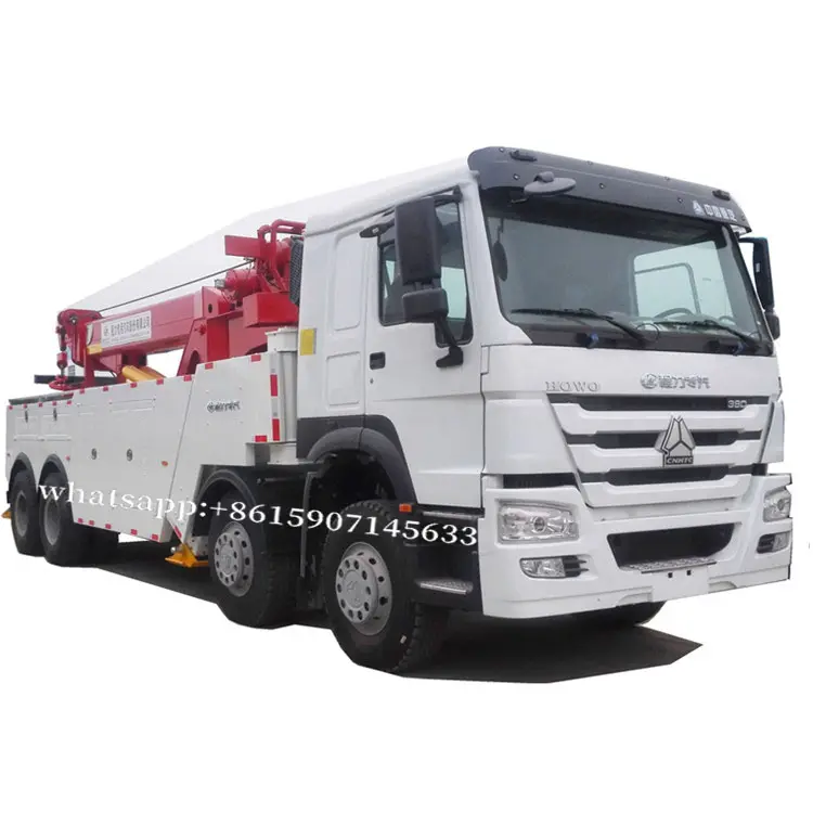 Camion di salvataggio FAW 8x4 con gru 75ton 80 ton camion demolitori di rimorchio per impieghi gravosi in vendita