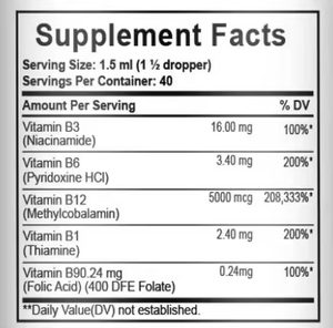 Compléments alimentaires liquides de vitamine B complexe non OGM personnalisés en usine, vitamine <span class=keywords><strong>B12</strong></span>+<span class=keywords><strong>B6</strong></span>+<span class=keywords><strong>B1</strong></span>, niacine, folate, gouttes liquides - Product Image 6