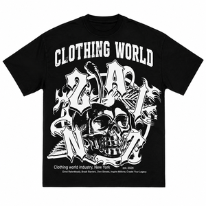 Camiseta OEM de gran tamaño, personalizada con logotipo, impresión en serigrafía, manga corta, algodón, talla grande, para hombre. - Product Image 5