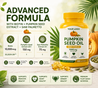 Capsules d'huile de graines de citrouille en gros ODM OEM - Soutien naturel pour la santé de la prostate et la fonction urinaire des hommes, certifié Halal, 120 gélules