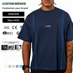 <span class=keywords><strong>Camiseta</strong></span> Deportiva para Hombre, Diseño OEM, Cuello Redondo, Manga Corta, con Ribete en Contraste, Transpirable, Color Liso, Hombros Caídos, para Gimnasio y Running - Product Image 1