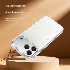 Funda de Teléfono de Cuero PU Magnética con Electrochapado de Lujo para iPhone 17 14 15 16 Pro Max, Funda Protectora con Carga Inalámbrica - Product Image 6
