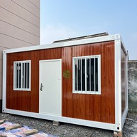 Casa Contenedor Prefabricada de Lujo de 20 Pies, Casa Móvil de Acero con Paneles Sándwich, Mini Casa con Dormitorio, Desmontable