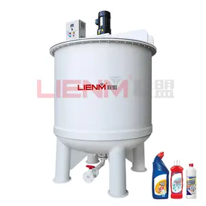 Customized Chemical Mixing Plastic Tank For Corrosive Liquid Mixing Tank With Agitator Toilet Bowl Cleaner Plastic Mixing Tank