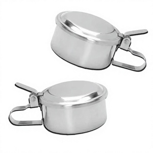 Gobelet à expectorations en acier inoxydable 450 ml, modèle DE-2674, pour hôpital, usage médical et chirurgical, prix abordable, classe 1 - Product Image 3