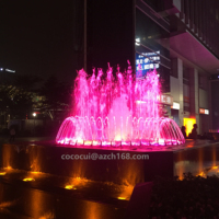 Fuente de Jardín Teemall para Exteriores, Cuadrada, con Luces LED de Colores, Programable, para Decoración