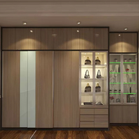 Armoire en blanc et chêne, lits pour ensemble de chambre à coucher Designs modernes