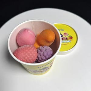 Mini Glaces aux Fruits, Mélange de Fruits, Quatre Saveurs Fruitées dans un Gobelet, Glace Tendance des Célébrités d'Internet - Product Image 4