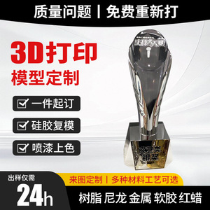 Trofeo personalizado Kesheng 3D, modelo de resina, electrochapado, colorido, impresión PLA SLA, muestra para decoración - Product Image 5