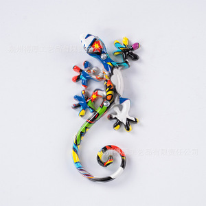 Imanes para nevera con diseño de Gecko y grafiti, pegatinas magnéticas coloridas de animales para decoración del hogar, recuerdos de viaje - Product Image 4