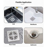 Pegatinas de filtro para desagüe de suelo, cubierta de malla de tamaño personalizado para ducha de baño y desagüe de lavabo