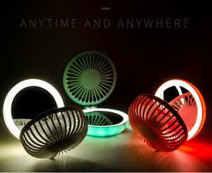 <b>Portable</b> Travel Mini <b>Fan</b> Women Foldable Rechargeable Handheld <b>Fan</b> LED Light <b>Portable</b> Hand <b>Fans</b> - Product Image 5