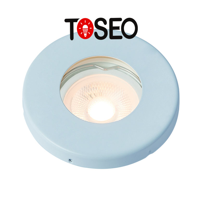 Waterproof IP65 Recessed LED Downlight Round White Bathroom Spotlights